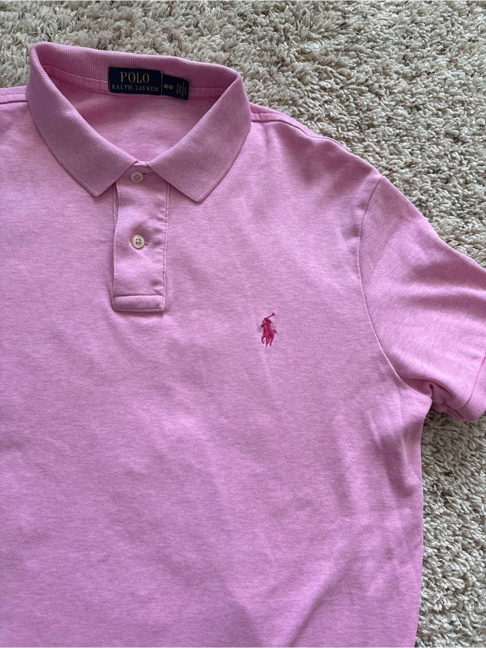 Polo Ralph Lauren Preppy Y2K Polo Women’s Med Pink Short Sleeve Casual Golf